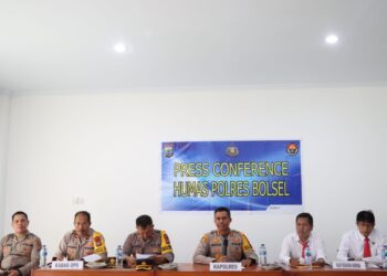 Gelar Press Conference Terkait Situasi Kamtibmas 2022, Kapolres Bolsel Sampaikan Hal Ini