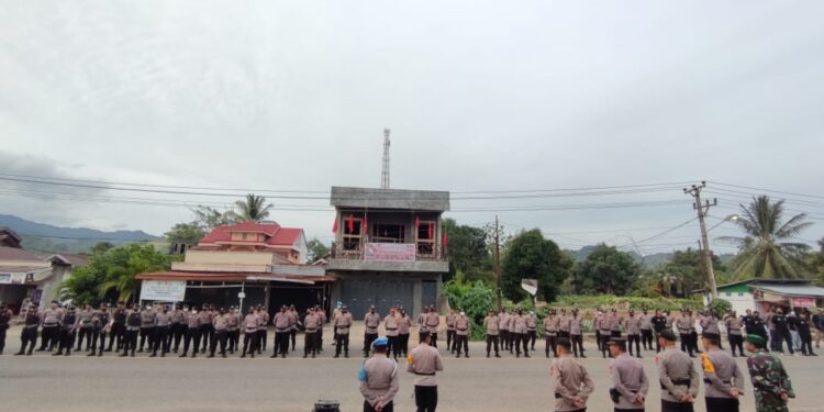 Demi Ketertiban dan Keamanan Masyarakat, Polres Bolsel Gelar Apel Kesiapan Pengamanan Perayaan Malam Tahun Baru