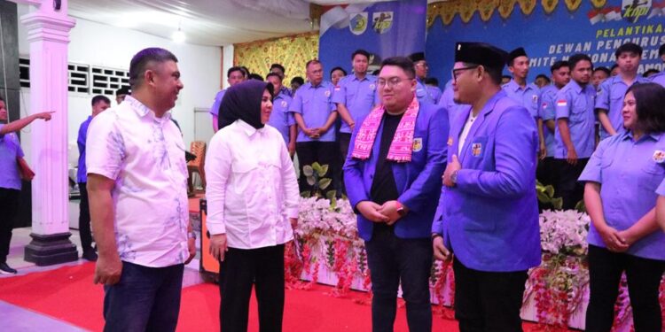 Tatong Bara Hadiri Kegiatan Pelantikan KNPI Kotamobagu