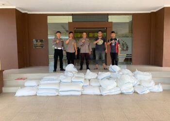 Polres Bolsel Gagalkan 1.800 Liter Miras Masuk Gorontalo