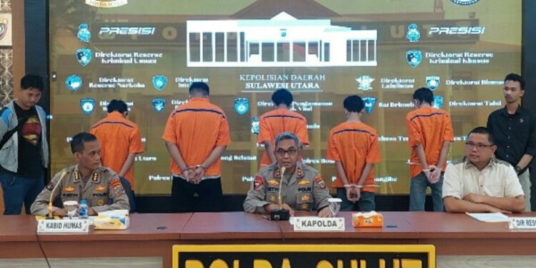 TPPO Melalui Media Sosial, 5 Pelaku Diamankan Polda Sulut