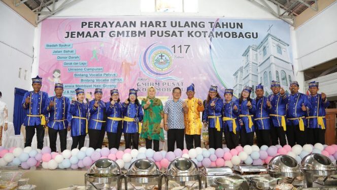 Walikota Hadiri Perayaan Hari Ulang Tahun Ke-117 Jemaat GMIBM Pusat Kotamobagu