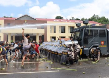 Siap Amankan Pemilu 2024, Polres Bolsel Gelar Simulasi Sistem Pengamanan