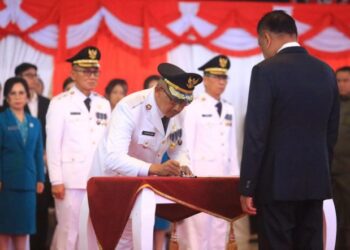 Ini Pesan Gubernur Olly Dondokambey Saat Lantik Penjabat Walikota Kotamobagu