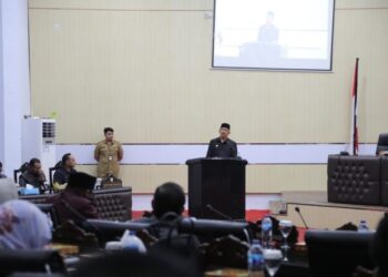 Penjabat Walikota Kotamobagu Hadiri Paripurna Penyampaian KUPA-PPAS Tahun Anggaran 2023