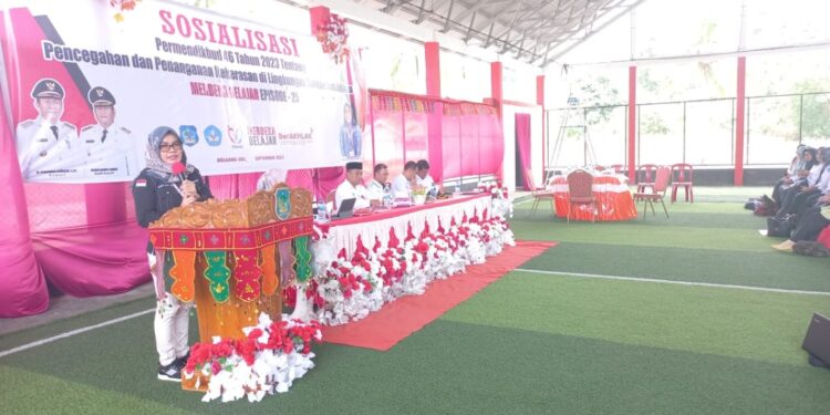 Disdik Bolsel Gelar Sosialisasi Permendikbudristek Nomor 46 Tahun 2023