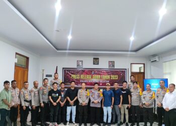Polres Bolsel Gelar Press Release Akhir Tahun 2023, Berikut Rinciannya