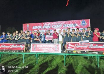 Pj. Bupati Bolmong Titip Jaga Kedamaian Saat Tutup Turnamen Ibolian Cup 2023