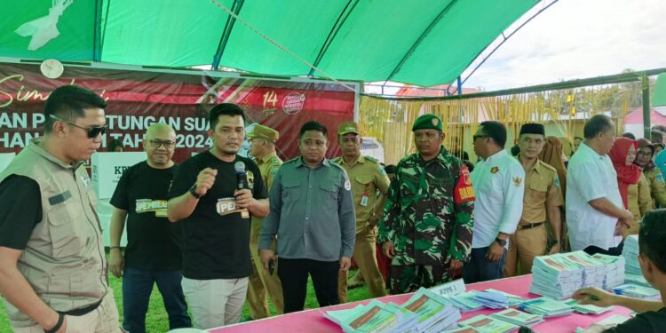 Sukseskan Pemilu 2024, KPU Bolsel Gelar Simulasi Pemungutan Suara