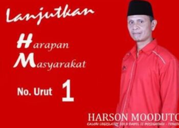 Kunci 3 Periode DPRD Bolsel, Harson Mooduto: Terimakasih Masyarakat Posigadan- Tomini 