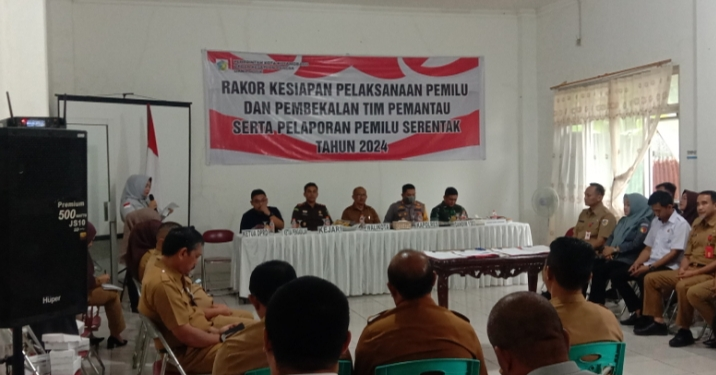 Kawal Pemilu 2024, Pj Wali Kota Kotamobagu Ikuti Rakor Bersama KPU BAWASLU dan Forkopimda
