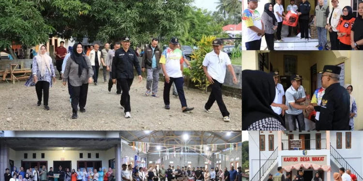 Kunjungi Desa-Desa Terdampak Banjir di Bolmut, Asripan Nani Serahkan Bantuan
