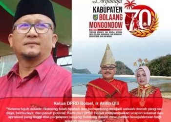 Ikut Bergembira! DPRD Bolsel Berikan Ucapan HUT Bolmong Ke-70