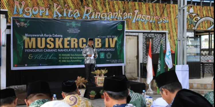Asripan Nani Hadiri Pelantikan Pengurus Cabang Fatayat NU, Sekaligus Buka Muskercab Pengurus NU Kota Kotamobagu