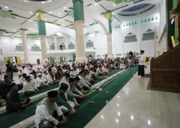 Pj Wali Kota dan Jajaran Pemkot Kotamobagu Hadiri Peringatan Nuzulul Qur’an 1445 Hijriah