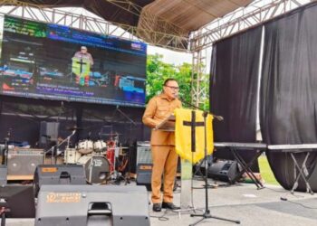Pj Bupati Bolmong Limi Mokodompit Hadiri Ibadah Perayaan Paskah dan Hari Pemuda GMIBM 2024