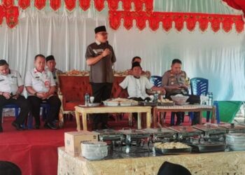 Bupati Limi Hadiri Halal Bihalal di Desa Motabang
