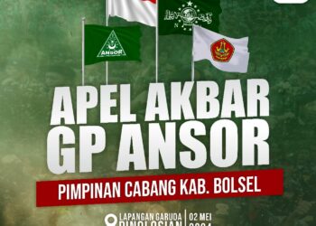 Ribuan Kader GP Ansor dan Banser Bolsel Siap Ikuti Apel Akbar di Pinolosian