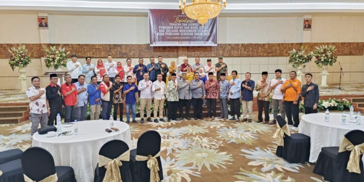 KPU Bolsel Sosialisasi Tahapan Pilkada 2024, Fijey Bumulo: Calon Independen Minimal 5.191 KTP