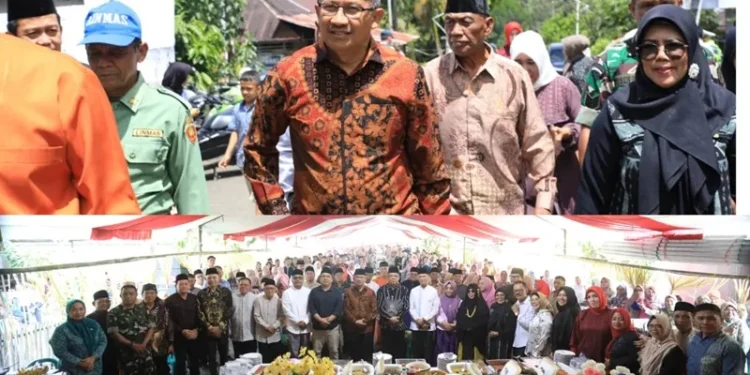 Pj Wali Kota Kotamobagu Hadiri halal Bihalal di Desa Bilalang Satu