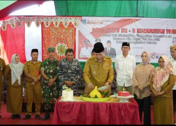 HUT Ke-VII Kecamatan Tomini, Bupati Iskandar: Jangan Lupakan Jasa Tokoh Pemekaran 