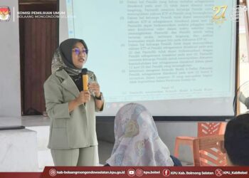 KPU Bolsel Tutup Pendaftaran Petugas Pantarlih Pilkada Tahun 2024