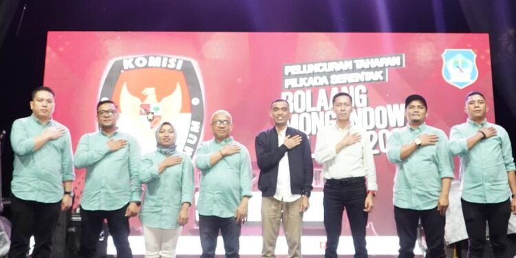 KPU Bolsel Gelar Peluncuran Tahapan Pemilukada Tahun 2024