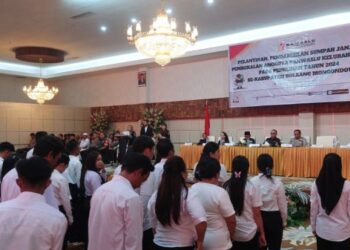 Ketua Bawaslu Bolmong Radikal Mokodompit Ungkap Hal Penting Usai Lantik 198 PKD