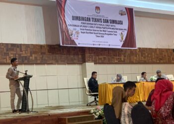 KPU Boltim Gelar Bimtek Pemutakhiran Data Pemilih, Coklit serta Penggunaan Aplikasi E-Coklit dan Simulasi