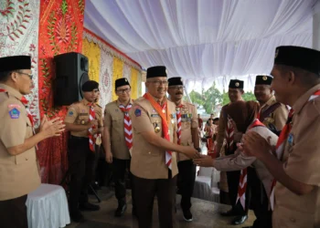 Asripan Nani Lantik Pengurus Kwarcab Gerakan Pramuka Kotamobagu Periode 2023-2028