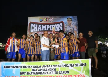 Berjalan Sukses, Pj Wali Kota Kotamobagu Tutup Turnamen Sepak Bola Kapolres Cup 2024