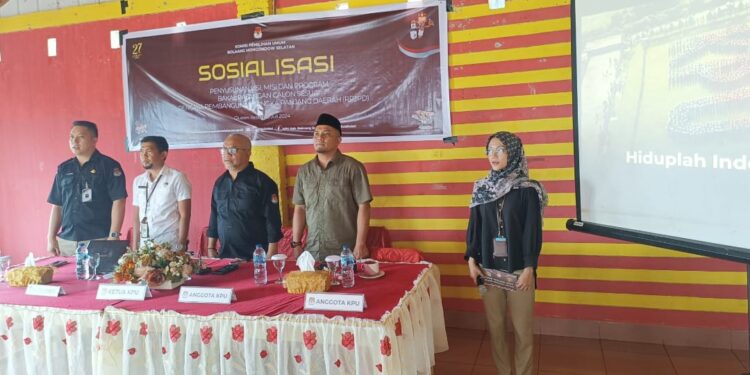 KPU Bolsel Gelar Sosialisasi Penyusunan Visi, Misi dan Program Bakal Pasangan Calon, Fijey: Harus Sesuai RPJPD
