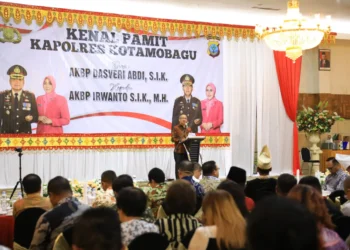 Asripan Nani Pisah Sambut Kapolres Kotamobagu, AKBP Dasveri Abdi Kepada Ungkap Hal Ini Pada AKBP Irwanto