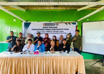 Bawaslu Bolsel Gelar Rapat Evaluasi Pengawasan Pemilu Partisipatif