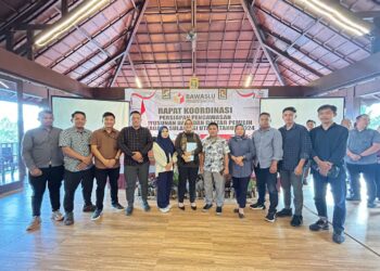 Bawaslu Bolsel Ikuti Rakor Persiapan Pengawasan Pilkada di Manado