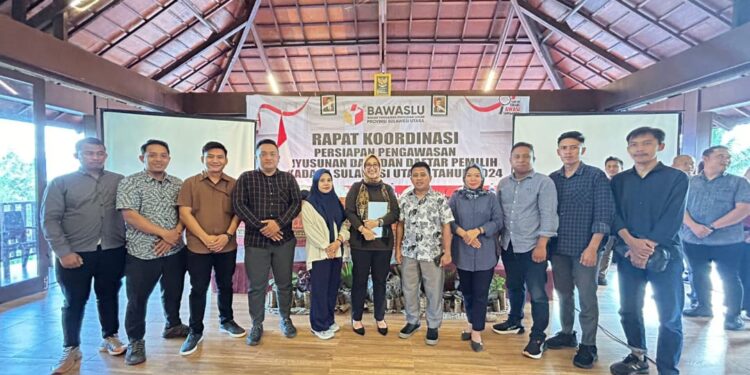 Bawaslu Bolsel Ikuti Rakor Persiapan Pengawasan Pilkada di Manado
