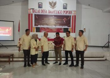 Pimpinan Bawaslu Bolsel Hirsan, Hadiri Rapat Pleno Terbuka Rekapitulasi dan Penetapan DPS