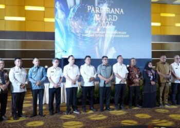 Pj Bupati Bolmong Terima Penghargaan Paritrana Awards 2023