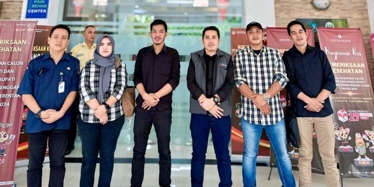 Dua Bapaslon Bupati dan Wakil Bupati Boltim Ikuti Proses Pemeriksaan Kesehatan di RS Kandou