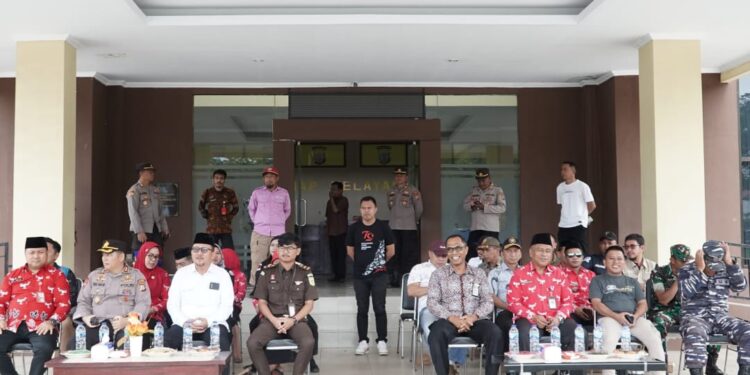 Kordiv HP2H Bawaslu Bolsel Ruslan Pulumoduyo Hadiri Simulasi Pengamanan Pilkada 2024