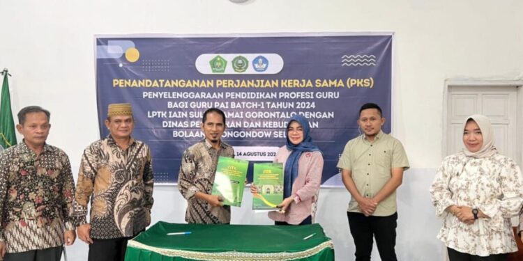 Resmi Teken Kerjasama dengan IAIN Gorontalo, Kadis Pendidikan: Ini Komitmen Pemda Bolsel