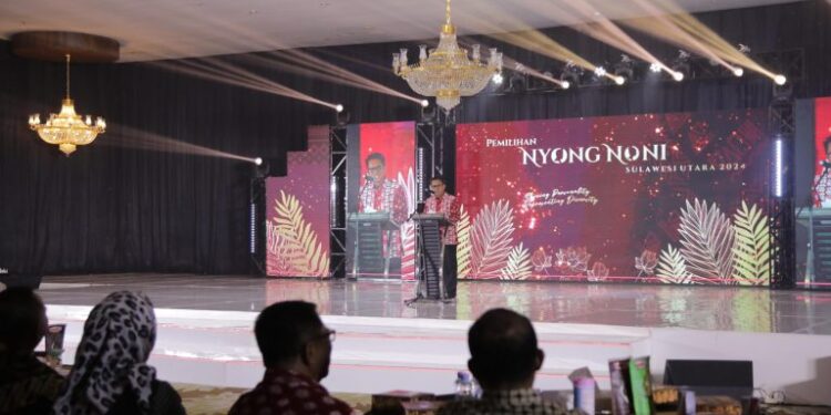 Pj Wali Kota Kotamobagu Hadiri Malam Grand Final Pemilihan Nyong dan Noni Sulawesi Utara Tahun 2024
