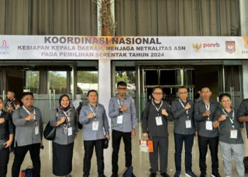 Jaga Netralitas ASN, Bawaslu Bolsel Hadiri Rakornas di Jakarta