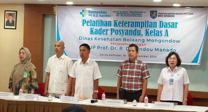 Terlindungi: Dinkes Bolmong Bersama RSUP Kandou Manado Kandou Gelar Pelatihan Dasar Keterampilan