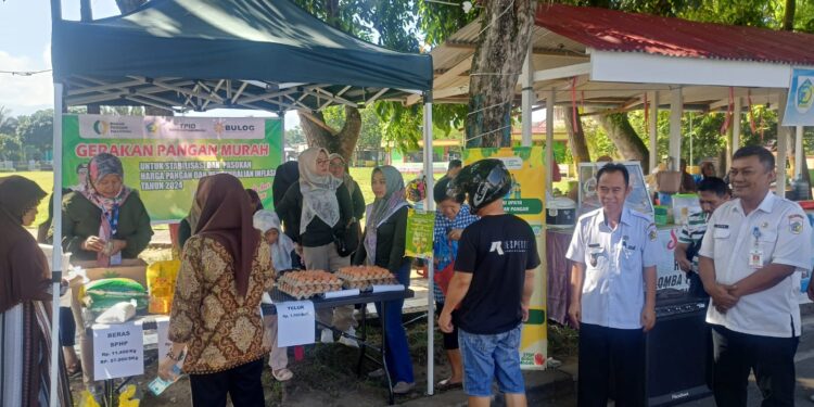 Pemkot Kotamobagu Gelar Gerakan Pangan Murah di Mogolaing