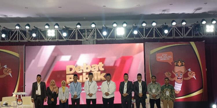 KPU Bolsel Gelar Debat Perdana Calon Bupati dan Wakil Bupati
