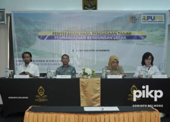 Pj Bupati Bolmong Hadiri Penyerahan Pengadaan Tanah di Bendungan Lolak