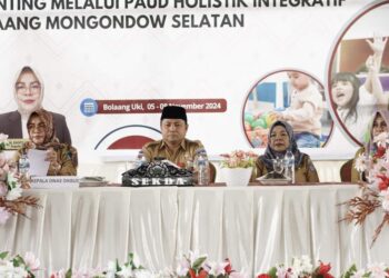 Disdikbud Bolsel Gelar Pendidikan Teknis Guru Paud Terlatih Pengasuhan Stimulasi Percepatan Penurunan Stunting