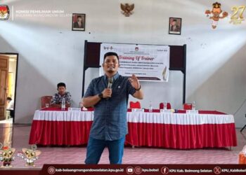 KPU Bolsel Gelar ToT, Fijey Bumulo: KPPS Ujung Tombak Penyelenggara Pilkada