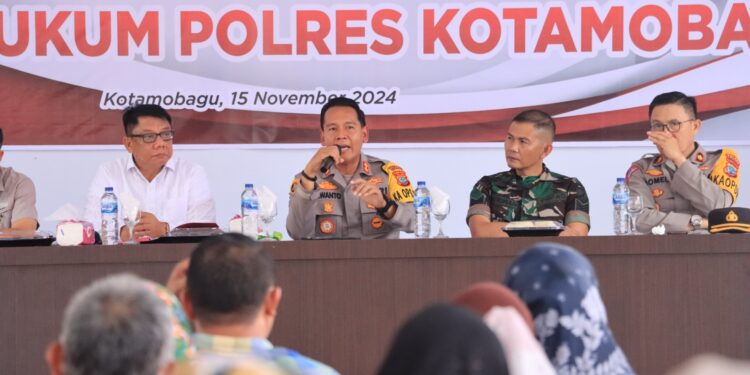 Perkuat Ketahanan Pangan, Polres Kotamobagu Rakor Bersama Pemerintah dan Kelompok Tani